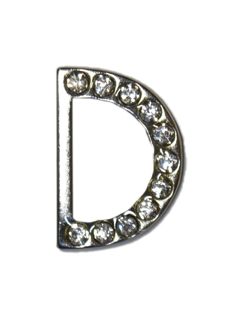 Bague «D» en strass