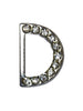 Bague «D» en strass